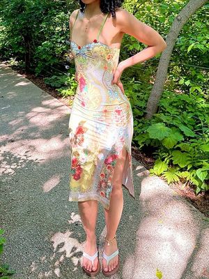 Stilvolles Knie Länge Enges Kleid Outfit XL Größe V Hals Enges Kleid Neueste Mode