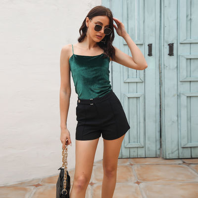 Stylische Damenweste Elegante sexy kleine Samtweste Top für Frauen