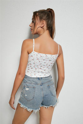 Kleine frische Damen-Camisolle Weste Blumen Spitze Weste Top Patchwork Aufhänger Mode