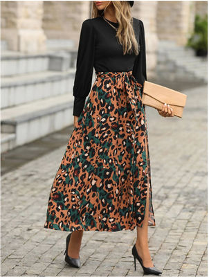 DAMEN'S Stylische Blumen-Drucke Kleider mit langen Ärmeln