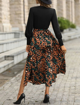 DAMEN'S Stylische Blumen-Drucke Kleider mit langen Ärmeln