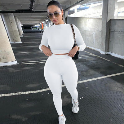 Slim sexy Workout Kleidung Mode Farbe Casual Crop Sexy Fitness Outfits