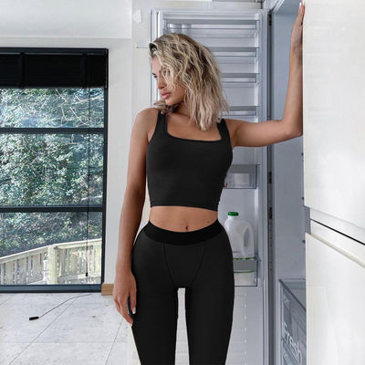 Sexy Sports Outfits ohne Ärmel Mode Slim Fit Yoga-Anzug für Frauen