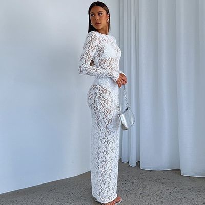 Feste Farbe Stylisches Damenkleid mit Pullover Geschlossener Typ Mode Temperament Schlankes Fit Kapuze Langärme Kleid