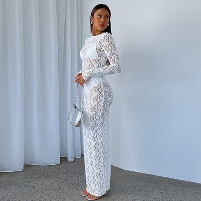 Feste Farbe Stylisches Damenkleid mit Pullover Geschlossener Typ Mode Temperament Schlankes Fit Kapuze Langärme Kleid