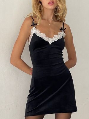 Handschuhe Packung Hüftkleid Custom Sexy reine Wunsch Spitze Nähte Gürtel Tasche Gesäßkleid
