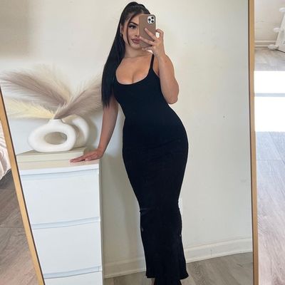 Frühling Sommer Neue Mode Sexy Rückenlos Schlanker Solid Farbe Halter Kleid kann in jeder Farbe angepasst werden