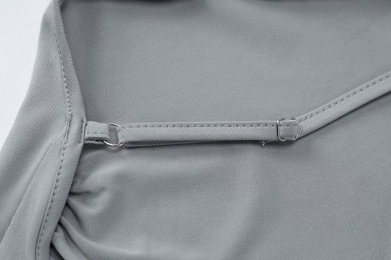 Sommerneue Mode sexy Rückenlose schlanke Split Halter Kleid