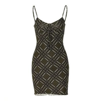 Frauen Sommer Neues Sexy Stil Kind Druck Front Gürtel Kleid