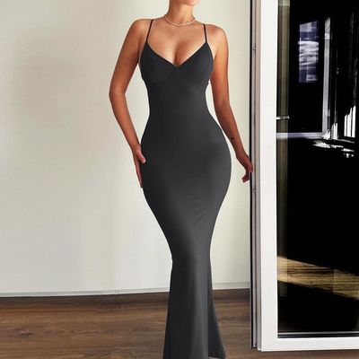 Neuer Fischerschwanzrock, sexy Halterkleid.
