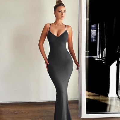 Neuer Fischerschwanzrock, sexy Halterkleid.