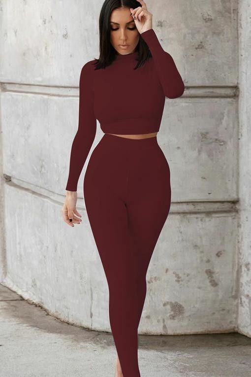 Slim sexy Workout Kleidung Mode Farbe Casual Crop Sexy Fitness Outfits